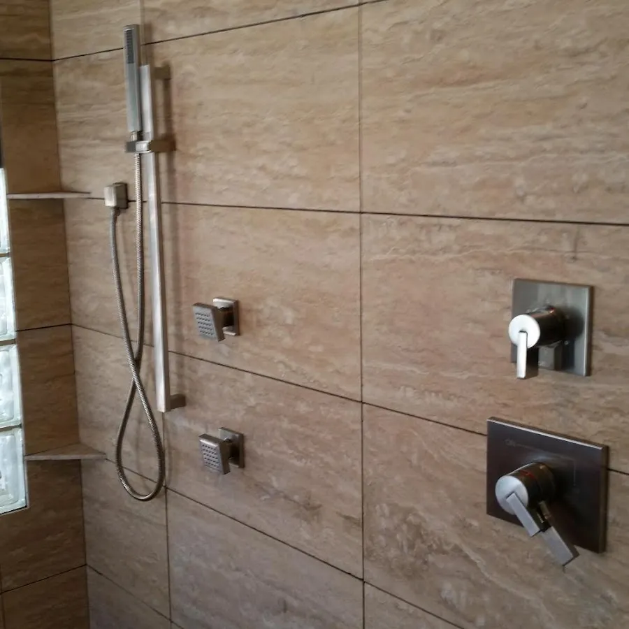 Shower fixture installation for Frozen Pipe Repair in Island Lake